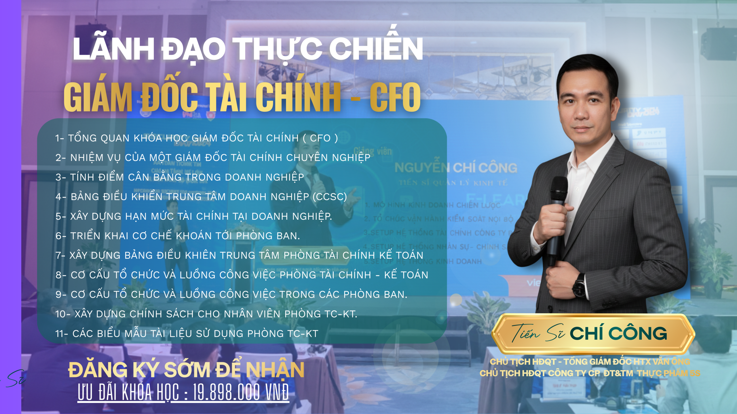 Khóa Học Giám Đốc Tài Chính (CFO) – Đào Tạo Quản Trị Tài Chính Doanh Nghiệp Thực Chiến